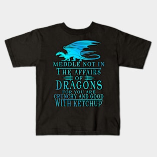 Meddle Not In The Affairs Of Dragons Kids T-Shirt